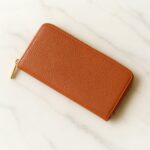 Portofel piele naturală - Maro Caramel clasic și cald