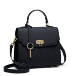 Geantă din piele naturală Negru – 22.5 x 20 x 10 cm