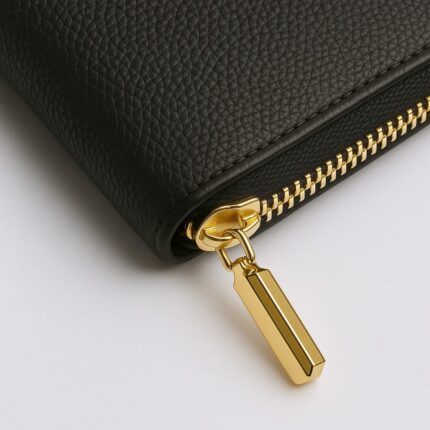 Portofel piele naturală - Negru Mat atemporal și luxos
