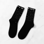 sosete-fashion-cu-strasuri-negre-amstyle